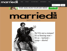 Tablet Screenshot of marriedtothesea.com